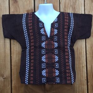 Mexican Embroidered Boys shirt size 2T and 3T